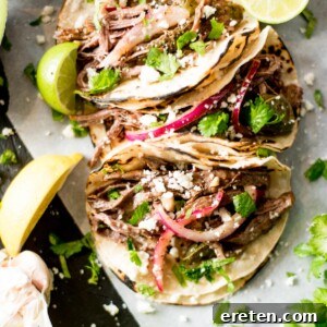 Crockpot carne asada tacos