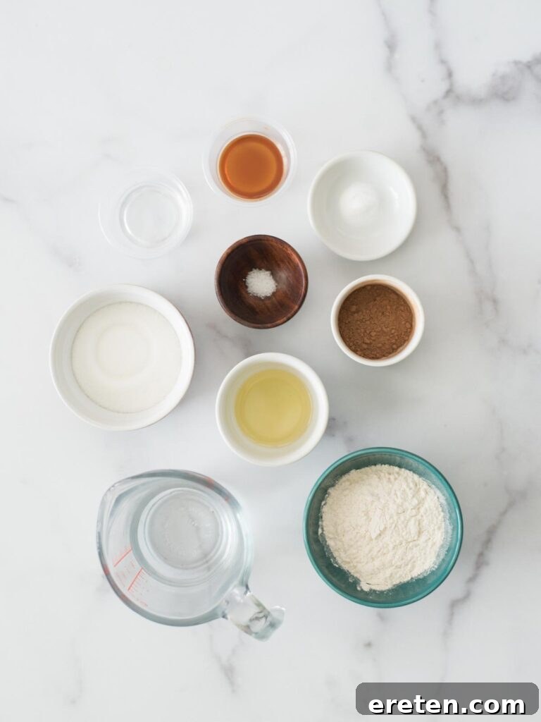 ingredients for chocolate mug cake