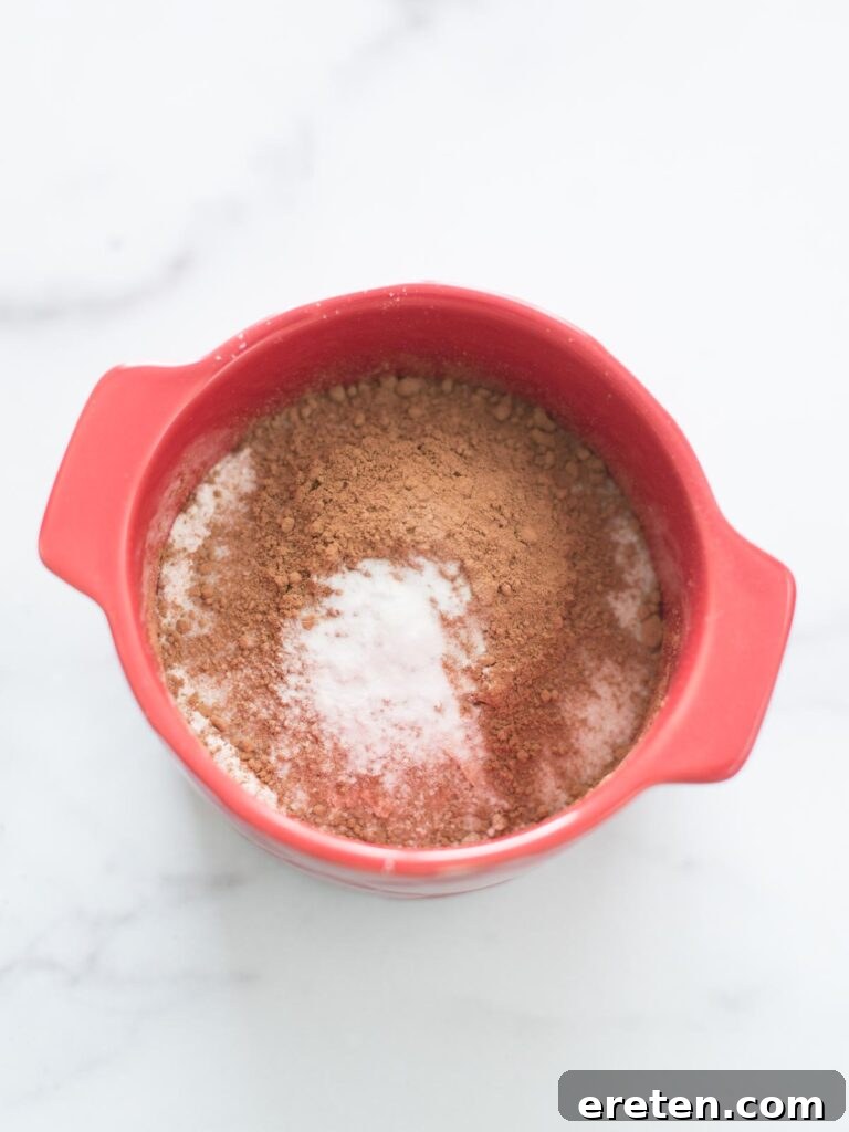 baking soda added to mug
