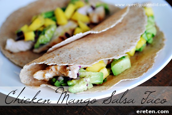 Vibrant Mango Chicken Tacos 2 Delicious Chicken Mango Salsa Tacos - A Quick and Healthy Meal