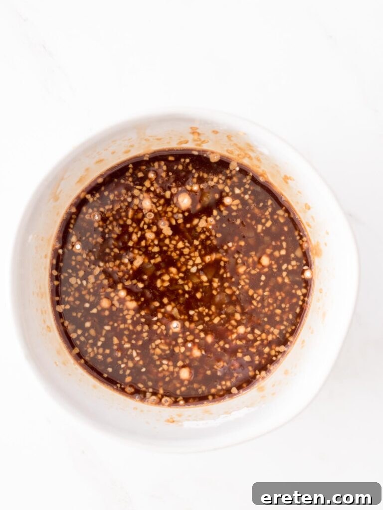 teriyaki sauce mixed together in a bowl