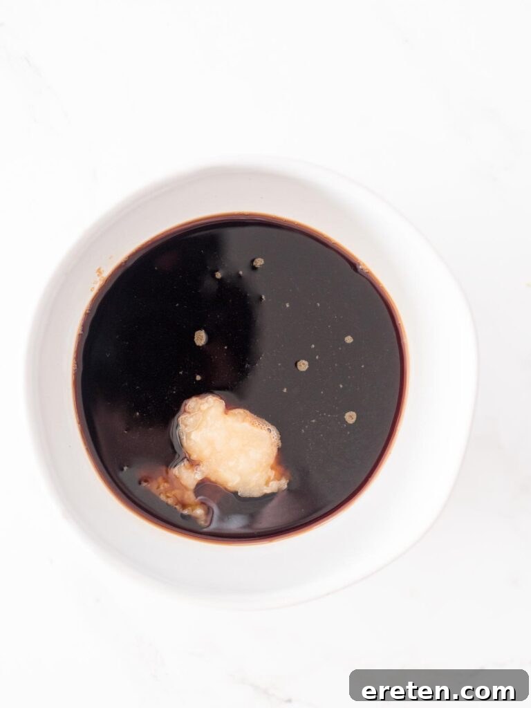 ginger, soy sauce, and brown sugar in a bowl