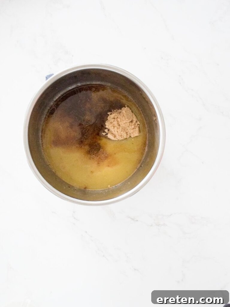 brown sugar added to instant pot