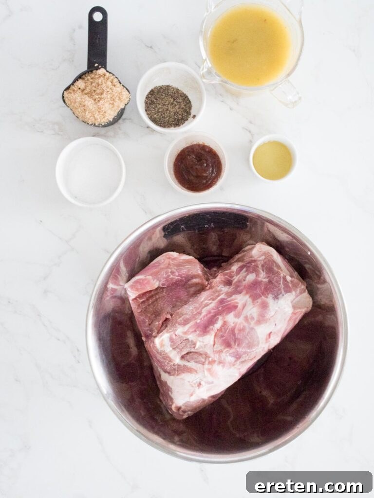 ingredients for instant pot sweet pulled pork