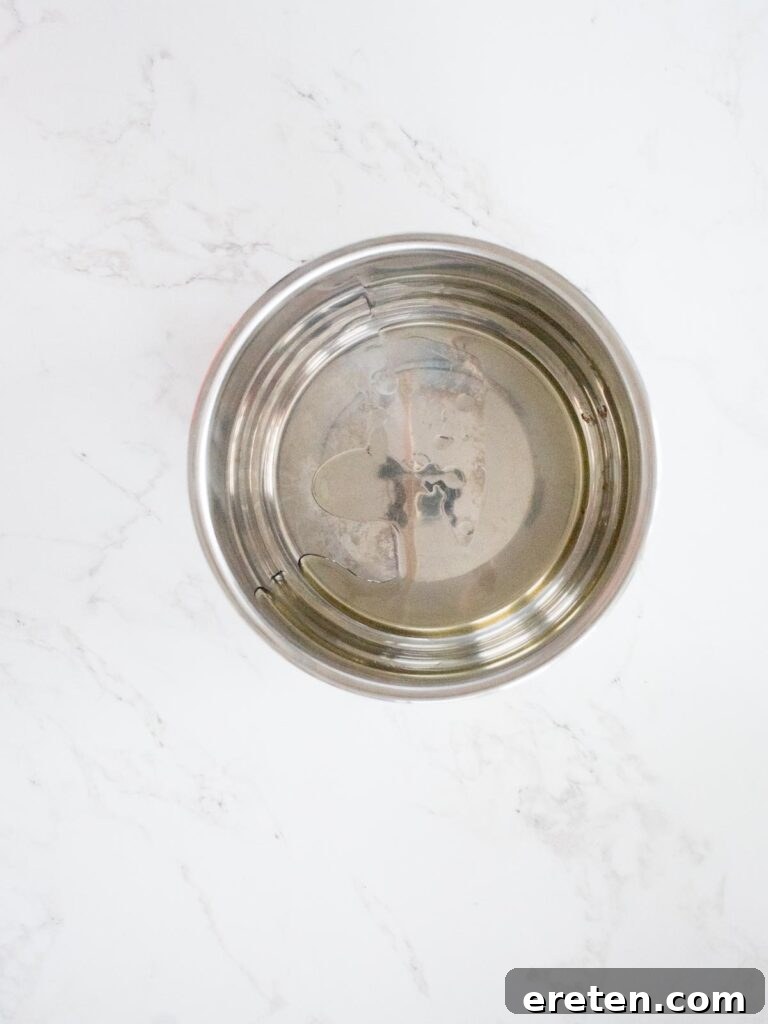 oil in an instant pot