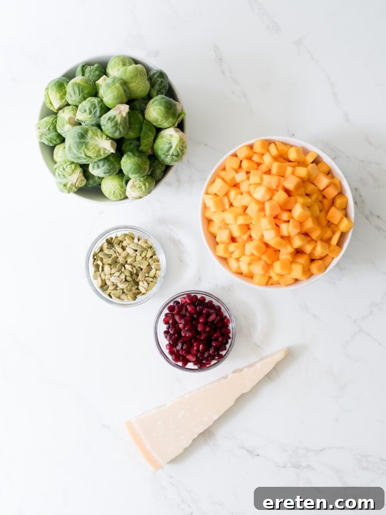 ingredients for autumn salad