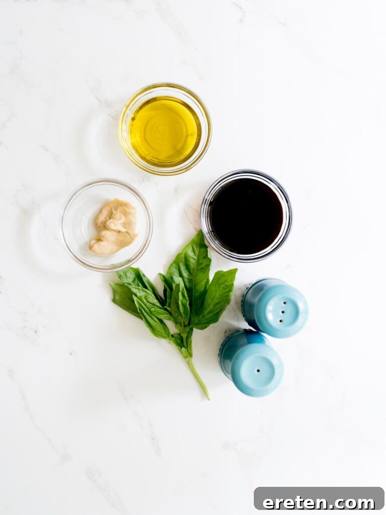 ingredients for balsamic vinaigrette