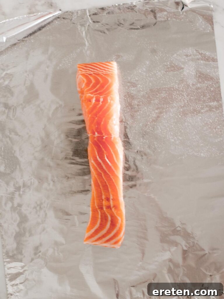 Zesty Lemon Butter Salmon Parcels 4 salmon on foil
