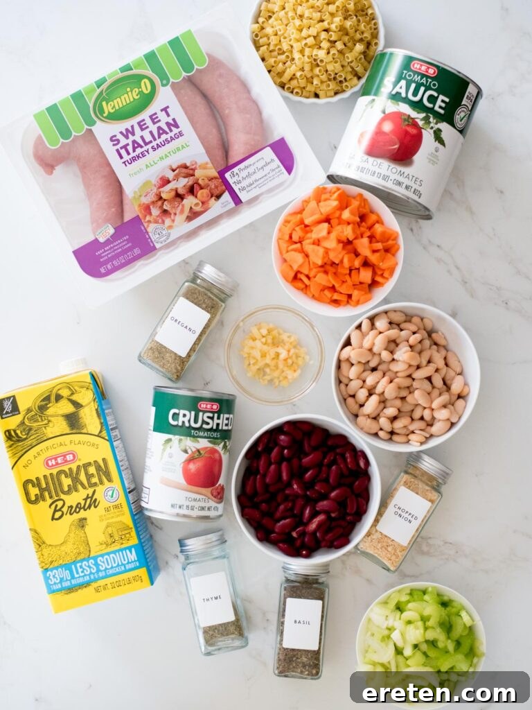 Quick and Comforting Pasta Fagioli 3 ingredients for pasta fagioli soup